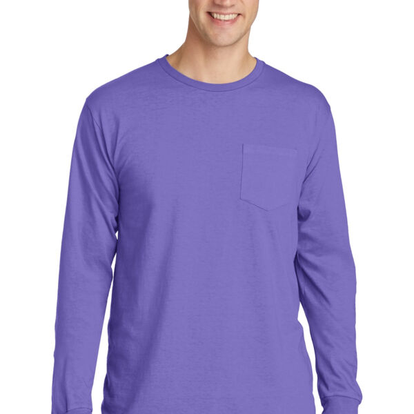 Beach Wash ® Garment Dyed Long Sleeve Pocket Tee Thumbnail