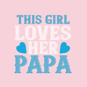 This Girl Loves Her PaPa youth Design