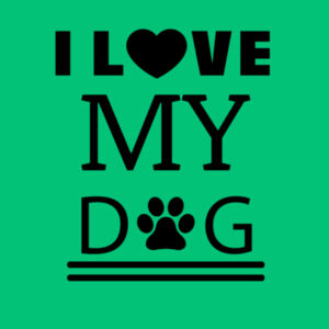 I Love My Dog Design
