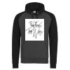 Adult 80/20 Midweight Contrast Baseball Hooded Sweatshirt Thumbnail